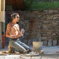 Laying tiles